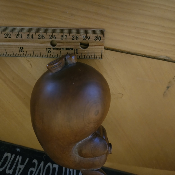 Vintage Japanese Happy Boxwood Carved Pig - Picture 11 of 13